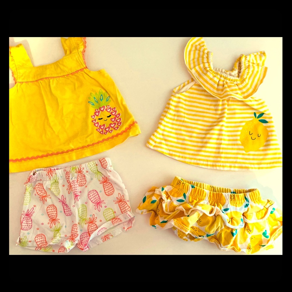 Two (2) to Two (2) piece infants summer sets.